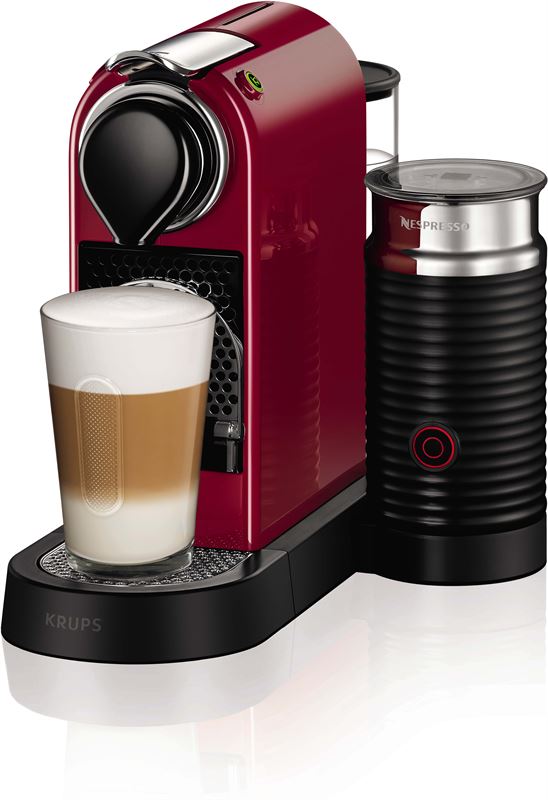 Krups Nespresso CitiZ & Milk - Cherry Red XN7605 rood