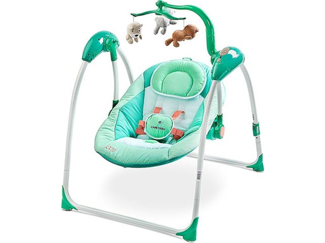 Caretero Elektrische babyschommel schommelstoel mint | vergelijken | Kieskeurig.nl