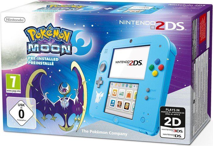Nintendo 2DS blauw / Pokémon Moon