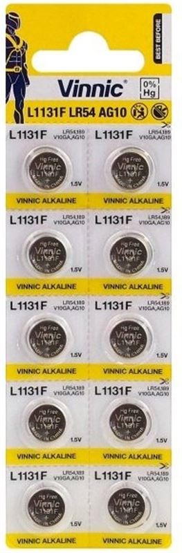 borduurwerk avontuur maandag Vinnic 10 Stuks - AG10 G10 LR1130 LR54 1.5V knoopcel batterij Batterij kopen?  | Kieskeurig.nl | helpt je kiezen