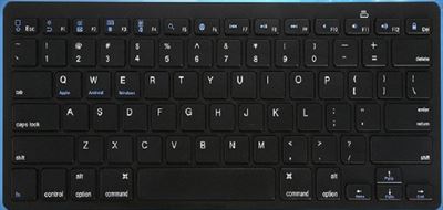 diep Tablet Aan het liegen Bluetooth 3.0 Keyboard-Toetsenbord voor Smart TV / PC / PS4 / iPad / Tablet  / Smartphone Zwart toetsenbord kopen? | Kieskeurig.nl | helpt je kiezen