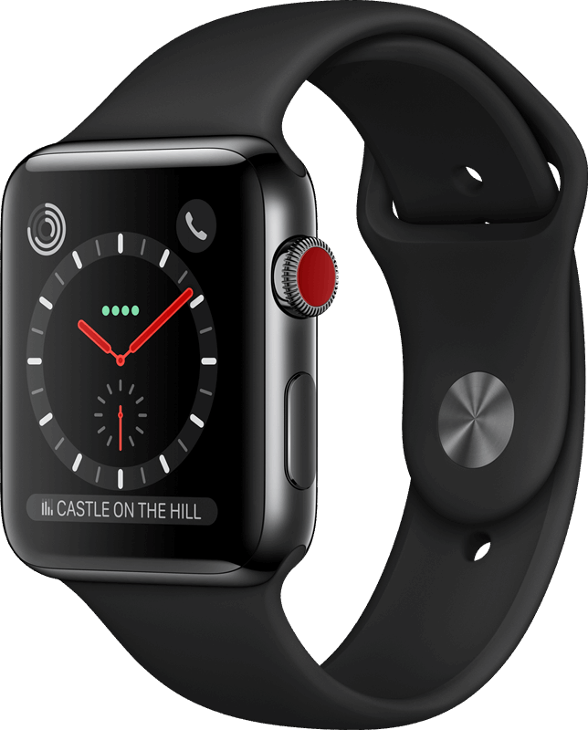Apple Watch Series 3 zwart / M|L