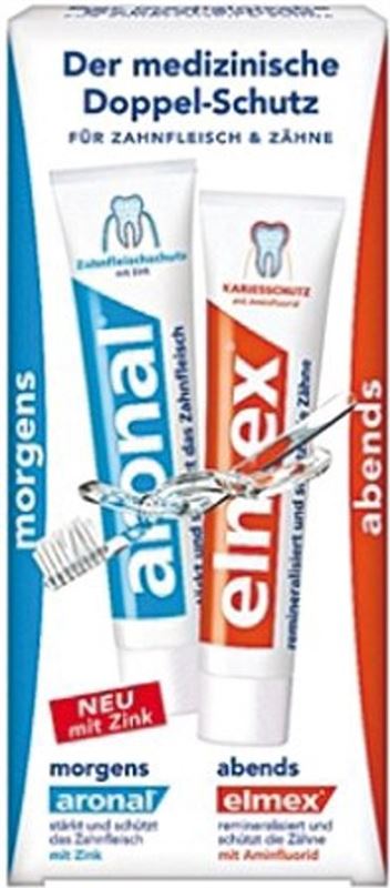 stempel pige enkel Elmex Aronal tandpasta 75ml 2stuks verzorging (overig) kopen? |  Kieskeurig.nl | helpt je kiezen