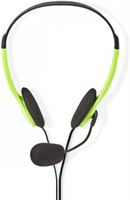 Nedis CHST100GN Pc-headset On-ear 2x 3 5 Mm Connectoren 2 0 M Groen