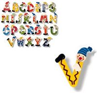 Simply for Kids Houten naam letter V