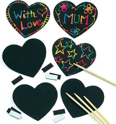 Microbe elkaar aftrekken Baker Ross Maak ontwerp je eigen hart kraskunst-magneten - creatieve  knutselpakket voor kinderen om in te versieren - ideaal cadeau om te geven  voor Valentijnsdag of Moederdag/Vaderdag 10 stuks | Prijzen vergelijken 