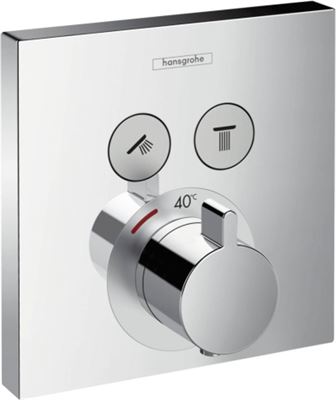 Hansgrohe ShowerSelect voor inbouwkraan thermostatisch met stopkranen chroom | Prijzen vergelijken |