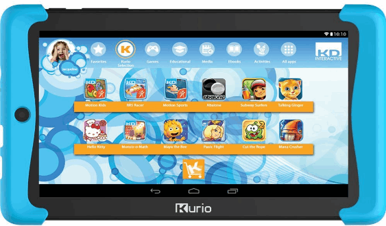 Kurio Telekids Tab 2 7,0 inch / zwart, blauw / 8 GB