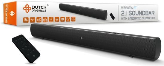 Dutch Originals Blueooth Soundbar speaker 2.1 - HDMI Arc / Aux / Optische poort - met ingebouwde subwoofer