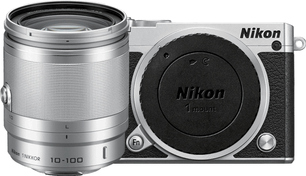 Nikon 1 J5 + 1 NIKKOR 10-100mm zilver