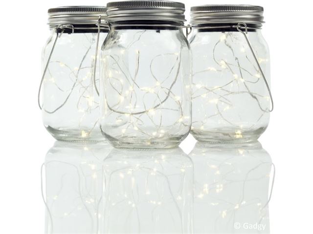 gadgy solar jar fairy lights