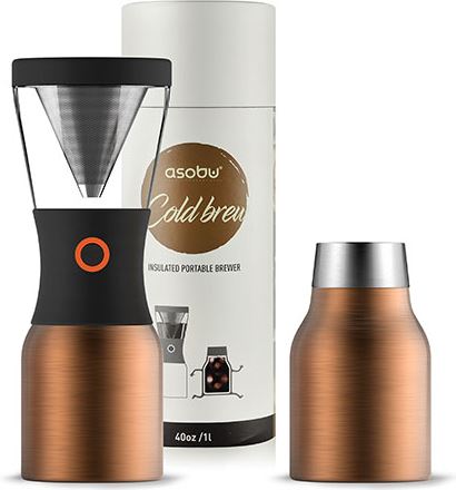 Asobu Cold Brew zwart, koper Asobu Cold Brew zwart, koper