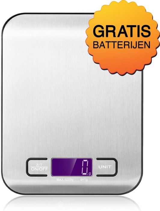  Digitale Precisie Weegschaal 5kg Inclusief Batterijen / Keuken