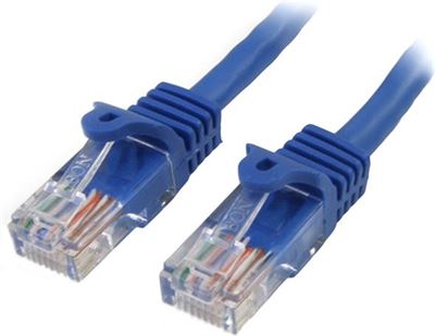 Worden Gedeeltelijk vlees StarTech.com Cat5e Ethernet netwerkkabel met snagless RJ45 connectors UTP  kabel 0,5m blauw utp kabel kopen? | Kieskeurig.be | helpt je kiezen