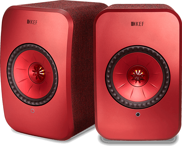 KEF LSX Rood Wireless Speaker (per paar) rood
