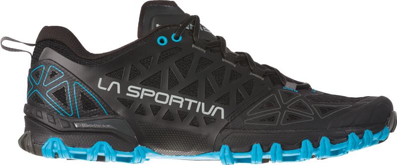 La Sportiva Bushido II Hardloopschoenen Heren zwart/turquoise 2019 46,5 Trailrunning schoenen