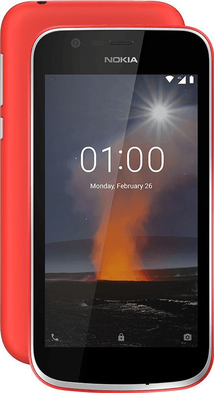 Nokia 1 8 GB / warm red / (dualsim)