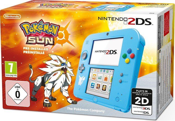 Nintendo 2DS + Pokémon Sun blauw / Pokémon Sun