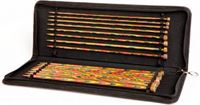 KnitPro set rechte breinaalden in etui, hout, 40 cm