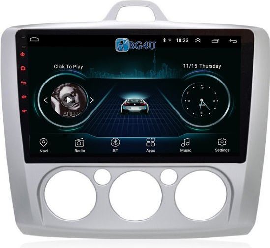 BG4U Navigatie radio Ford Focus, Android 8.1 OS, 9 inch scherm, GPS, Wifi, Mirror link, DAB+, Bluetooth, Canbus Merk