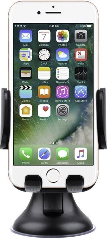 vervolging Voorman beginnen Shop4 - iPhone 7 Autohouder Instelbare Raamhouder Zwart bDeze autohouder is  o.a. geschikt voor de Apple IPhone 7/b
