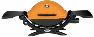 Weber Q 1200 gasbarbeque / zwart, oranje / aluminium
