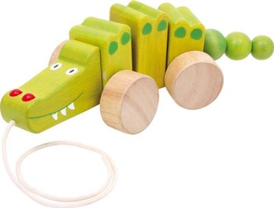 Toys Trekfiguur / trekdier hout - Krokodil - Houten vanaf 1 jaar baby-speelgoed kopen? | Kieskeurig.nl | je kiezen