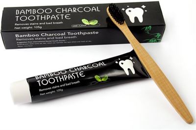 Duizeligheid Viskeus Krijt LuxSmile DUO Houtskool tandpasta voor witte tanden / Teeth Whitening  Charcoal + "2X Gratis Bamboo tandenborstel" Bright Up verzorging (overig)  kopen? | Kieskeurig.nl | helpt je kiezen