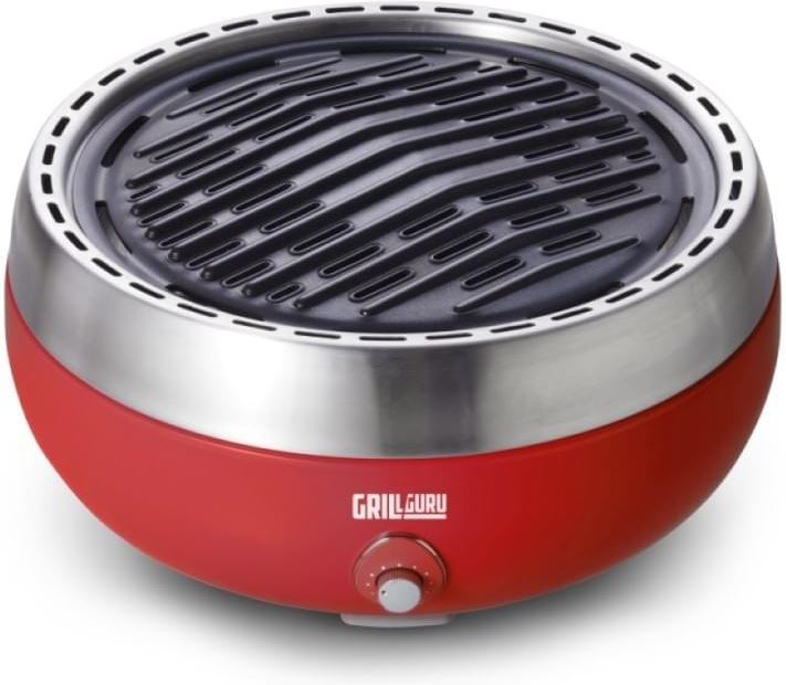 Grill Guru grillerette deluxe red houtskool barbecue / rood