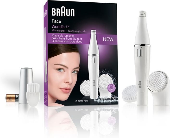 Braun Face 820 gezichtsepilator & gezichtsreinigingsborstel incl. 1 extra vervangborstel