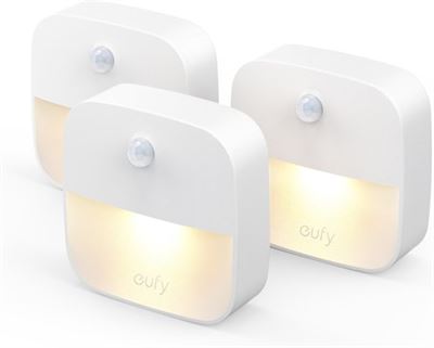 Eufy by Anker Eufy Lumi LED SENSOR-lamp / - 3 stuks - Bewegingssensor - - Binnen Lamp - Nachtlamp - Nachtlampje Werkt op 3 AAA batterijen - Wit | Prijzen vergelijken | Kieskeurig.nl