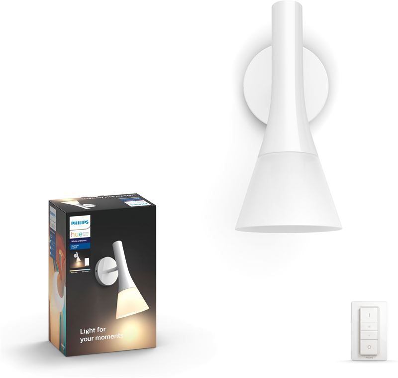 Philips Dimmer switch included E14 Explore wall light