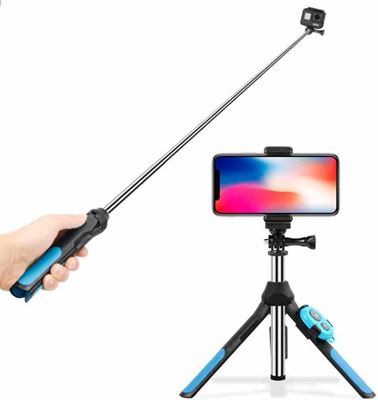 Nieuwe aankomst Vies Gezag Multifunctionele opvouwbare statief houder Bluetooth afstandsbediening  Selfie Stick Monopod voor GoPro HERO7 / 6/5 sessie / 5/4 sessie / 4/3 + /  3/2/1, Xiaoyi Sport camera's, lengte: 19-93cm (blauw) | Prijzen vergelijken  | Kieskeurig.nl