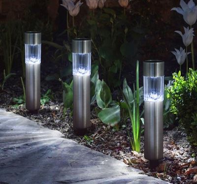prins gesponsord Temerity Garden Pro Design RVS prikspot - Set van 6 stuks - LED Solar prikspots -  Tuinverlichting op Zonne-Energie - Tuinspots - Padverlichting verlichting  kopen? | Kieskeurig.be | helpt je kiezen
