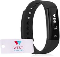 West Watches West Watch - Activity Tracker - Model Stone - Kinderen - Zwart - Alarm - Hartslagmeter - Stappenteller