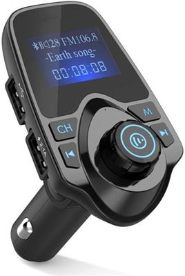 ZT Accessoires Bluetooth FM Transmitter voor in de auto ZT â€“ Handsfree bellen carkit met