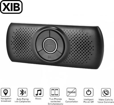 Implicaties geest Teleurstelling XIB Draadloze Bluetooth Carkit speaker X1200 met Spraakbesturing / Veilig  handsfree bellen en gebeld worden in de auto - Zwart en grijs audio  (overig) kopen? | Archief | Kieskeurig.nl | helpt je kiezen
