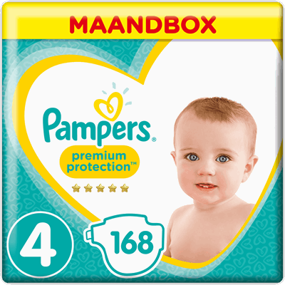 Pampers Premium Protection Maat 4, 9-14 kg, Maandbox | vergelijken | Kieskeurig.nl