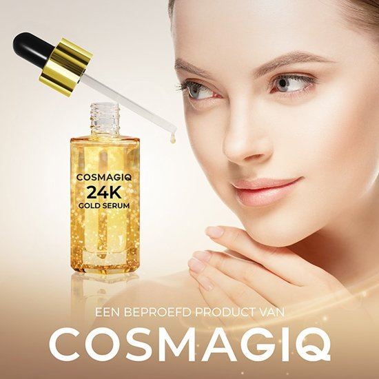 COSMAGIQ 24K Gold serum met extra Vitamine C Anti Rimpel - Anti Acne - Anti Aging - Gezichtsolie - Gezichtsverzorging - Skin Care - 30ml