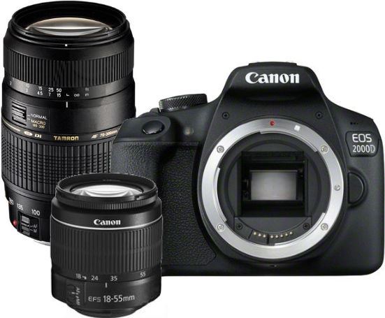 Canon EOS 2000D + 18-55mm DC III + Tamron 70-300mm Di LD Macro