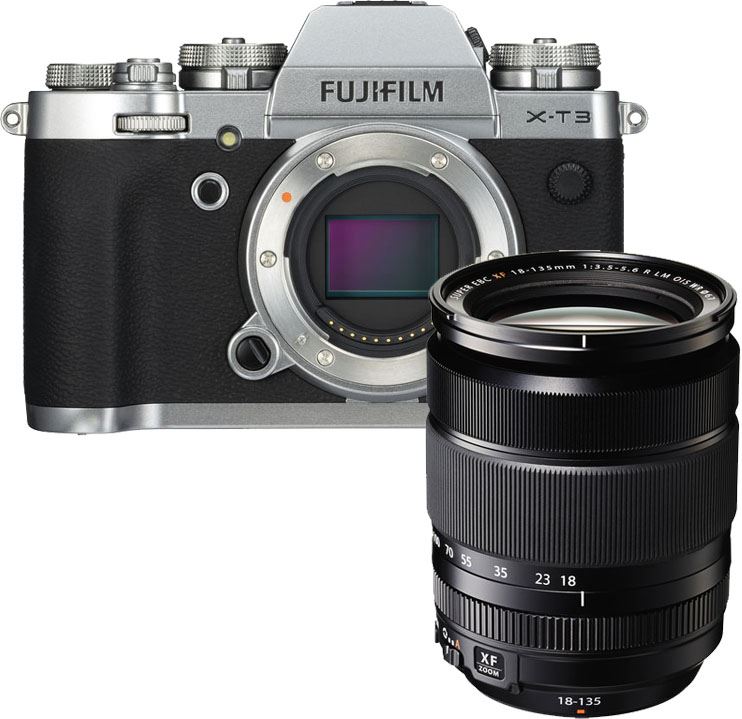 Fujifilm X-T3 zilver + XF 18-135mm