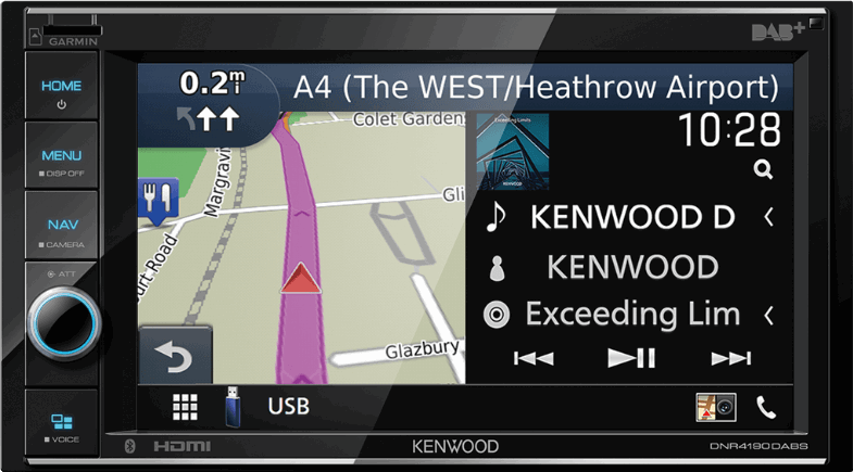 Kenwood AV autoradio met navigatiesysteem 6.2