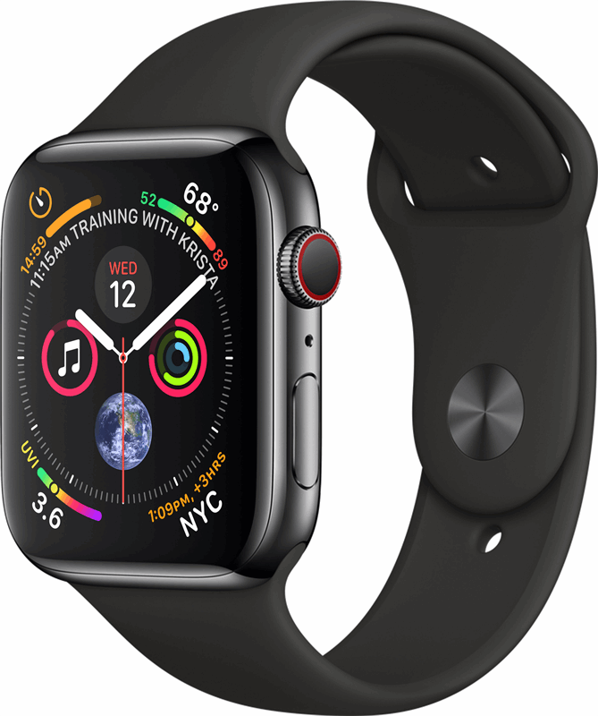 Apple 4 Watch Series 4 zwart / S|L