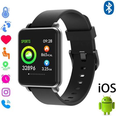 evenwicht agenda vrijwilliger COLMI Land 1 Smartwatch Smartband Smartphone Horloge OLED iOS Android Zwart  Siliconen Bandje | Prijzen vergelijken | Kieskeurig.nl