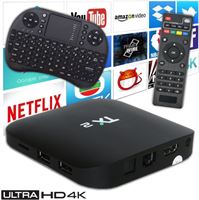 Stuff Certified TX2 4K TV Box Mediaspeler Android Kodi - 2GB RAM - 16GB Opslagruimte + Draadloos Toetsenbord