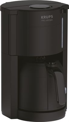 Droogte achter rechtop Krups Pro Aroma filterkoffiezetapparaat met een inhoud van 1 liter en  thermoskan KM3038 zwart koffiezetapparaat kopen? | Kieskeurig.be | helpt je  kiezen