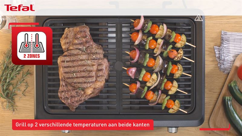 Tefal Smoke Less indoor grill TG9008 | Prijzen vergelijken Tefal TG9008 Smoke Less elektrische barbecue kopen? | EP.nl