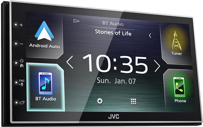 JVC KW-M741BT 2DIN, Mechless, Multimedia systeem. Geschikt voor CarPlay & Android auto