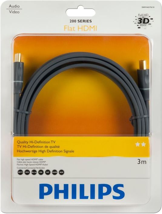Handschrift Portiek Doe herleven Philips HDMI-kabel SWV4437S/10 hdmi kabel kopen? | Kieskeurig.be | helpt je  kiezen