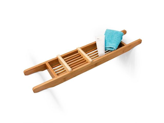 medley Bijzettafeltje lokaal Relaxdays Badrekje / badplank - Bamboe hout - Houten rekje / plank bad -  69x6,5x14 cm Lichtbruin | Prijzen vergelijken | Kieskeurig.nl